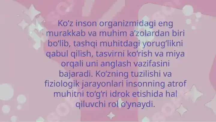 Ko'z fiziologiyasi 4