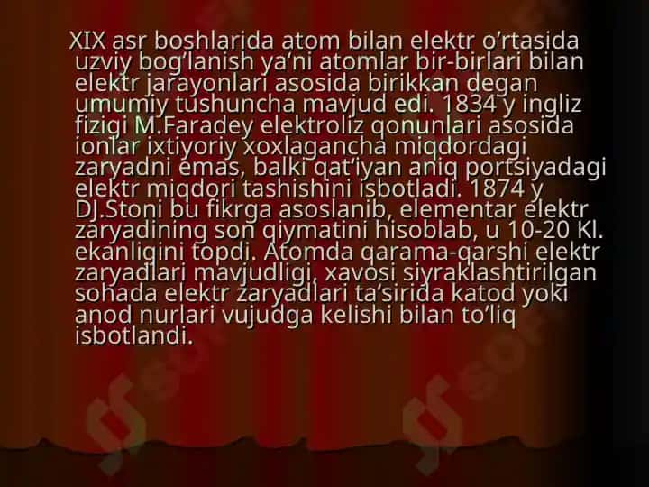 Atom tuzilishi. Bor nazariyasi. Atomdagi elektron holatlar. Kvant sonlar. s-, p-, d-,f-elektronlar 3