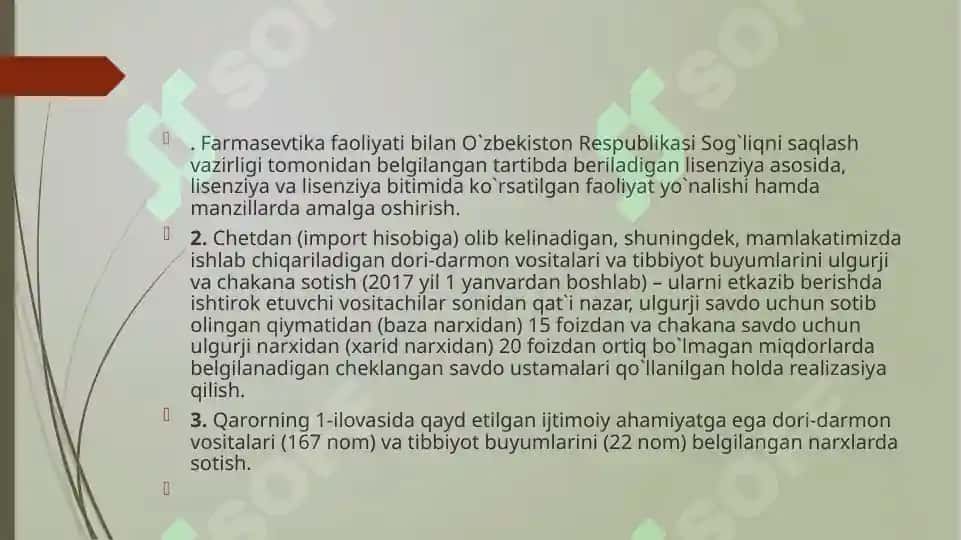 Dorixona sanitariya qoidalari 3
