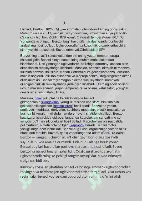 Benzolni gaz fazada oksidlash bilan malein anhidrid ishlab chiqarish texnologiyasi 3