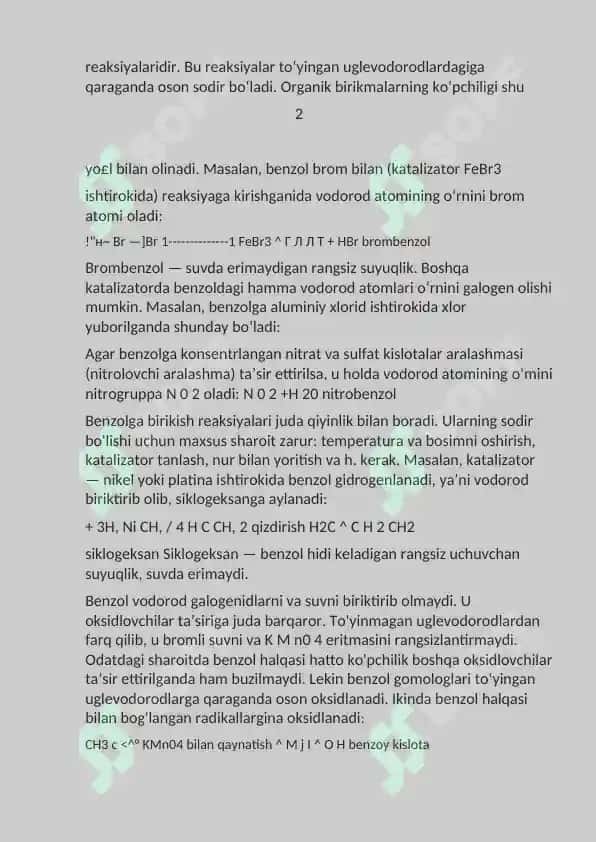 Benzolni gaz fazada oksidlash bilan malein anhidrid ishlab chiqarish texnologiyasi 4