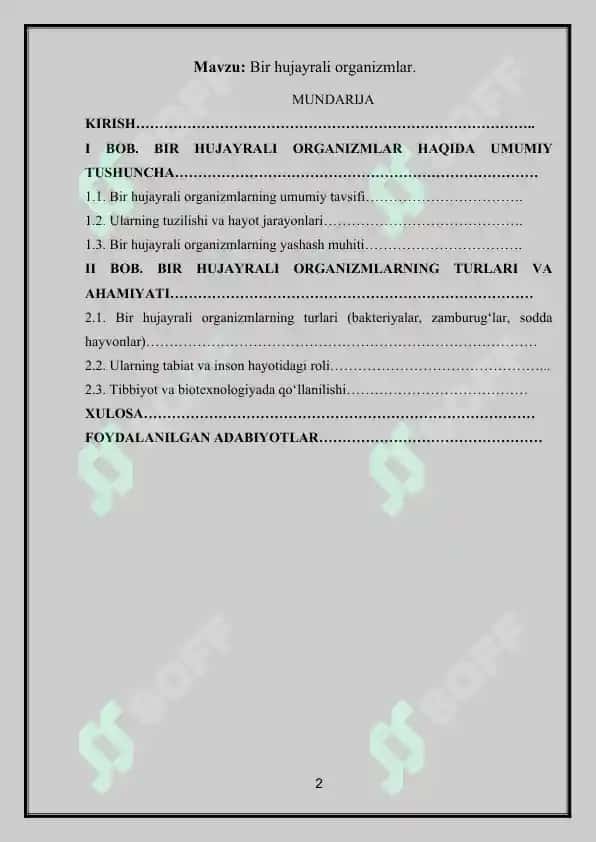 Bir hujayrali organizmlar 2