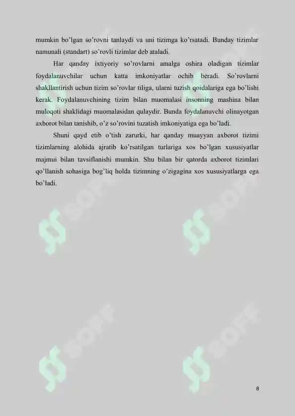 BEZNISDA AXBOROT TEXNOLOGIYALARI VA AXBOROT TIZIMI 8