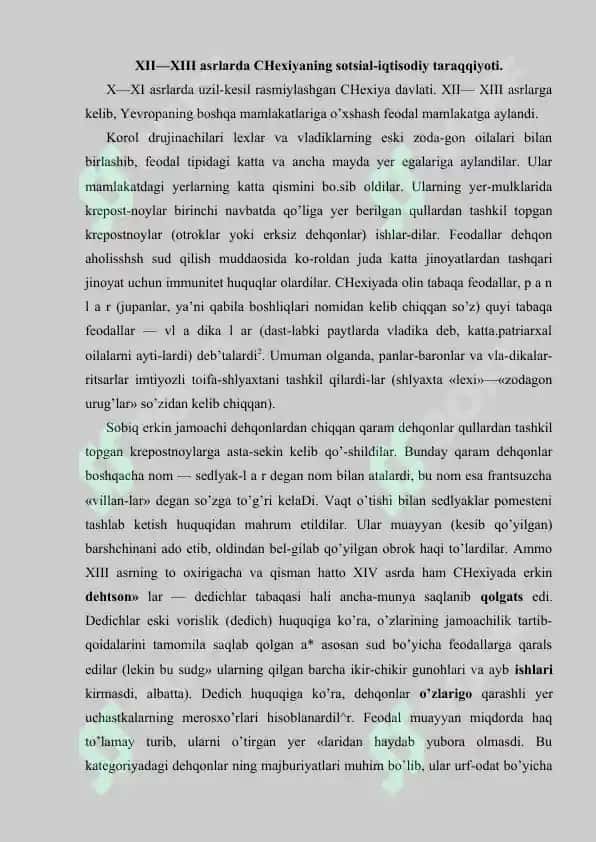 XII—XV asrlarda Chexiya.Guschilarning urushlari 2