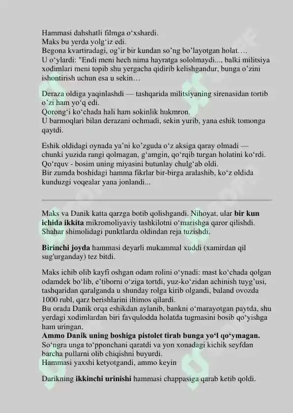 Eshikni Ocha Ko'rma (Qo'rqinchli Hikoya) 2
