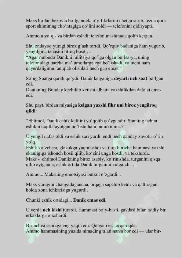 Eshikni Ocha Ko'rma (Qo'rqinchli Hikoya) 5