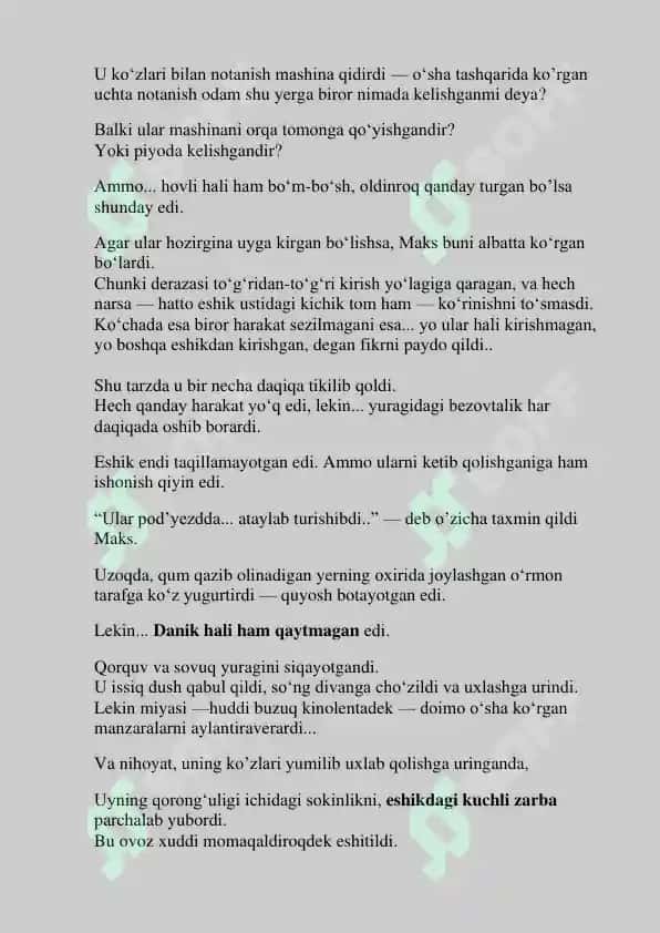 Eshikni Ocha Ko'rma (Qo'rqinchli Hikoya) 7