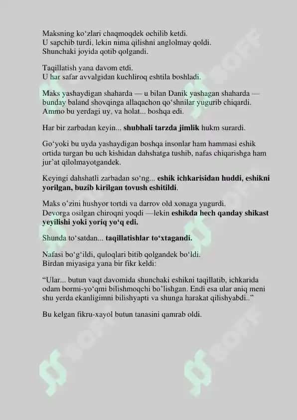 Eshikni Ocha Ko'rma (Qo'rqinchli Hikoya) 8