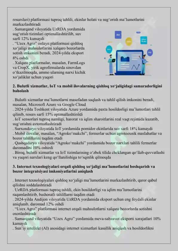 QISHLOQ XO’JALIGIDA AXBOROT-KOMMUNIKATSION TEXNALOGIYALAR 3