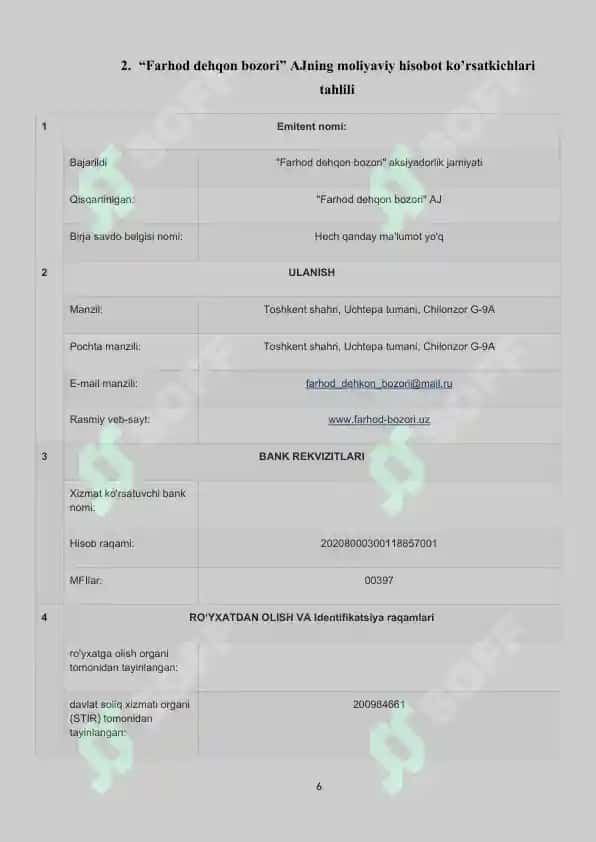 FARHOD DEHQON BOZORI AKSIYADORLIK JAMIYATI 6