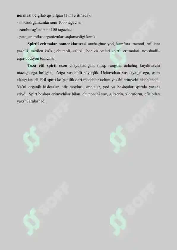 4. Farmatsevtik eritmalarning sifatini baholash. Referat 11 bet. 3