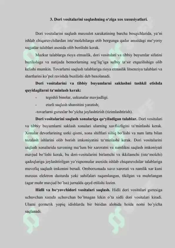 7. Farmatsevtik ombor. Referat 6 bet. 4