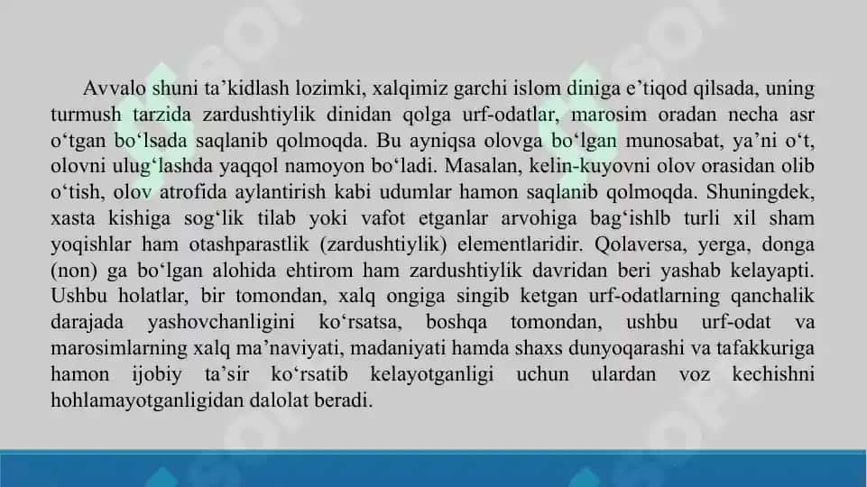 Dunyoviy bilimlar va diniy e’tiqod birligiga erishishning ahamiyati. Taqdimot 19 bet 7