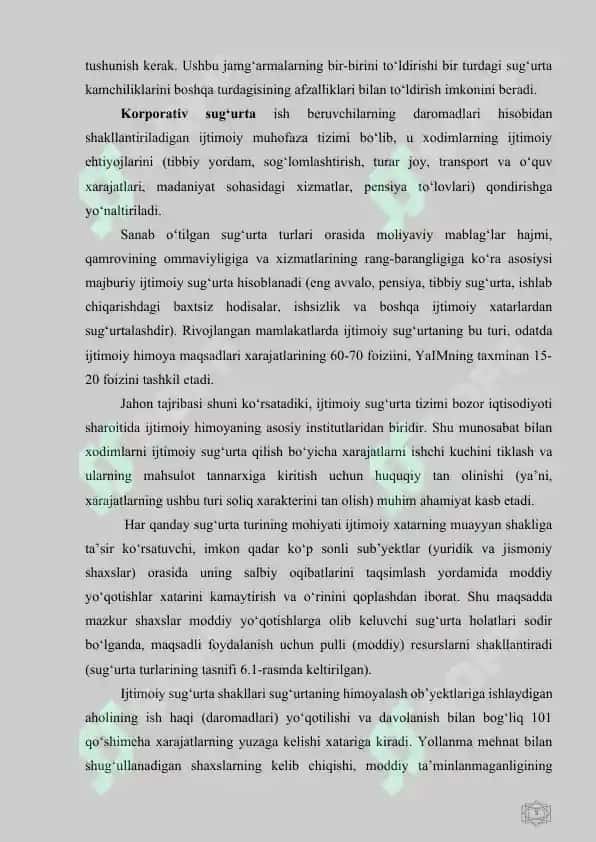 IJTİMOİY SUG‘URTANING MAZMUN-MOHIYATI VA MOLIYAVIY MANBALARI 5