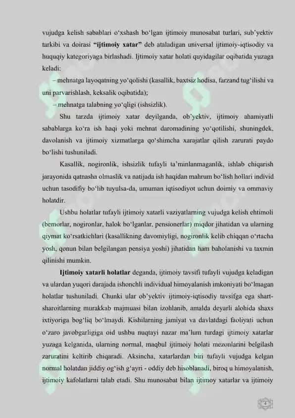 IJTİMOİY SUG‘URTANING MAZMUN-MOHIYATI VA MOLIYAVIY MANBALARI 6