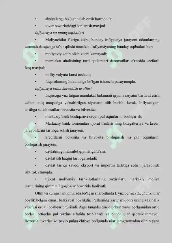 Inflyatsiya va uni bartaraf etishda xorijiy davlatlar tajribasi 4