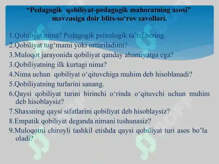 Pedagogik qobiliyat va uning turlari 3
