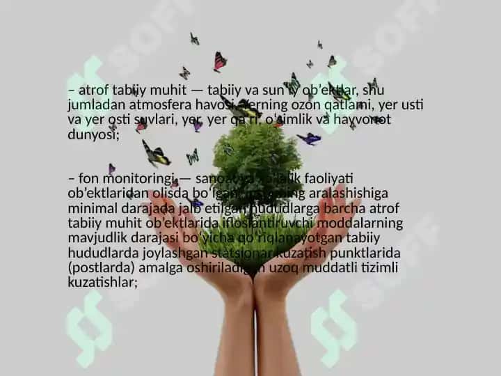 ATROF-MUHIT HOLATINI MODELLASHTIRISH VA PRAGNOZ QILISH BOYICHA DASTURIY MAHSULOTLAR 3