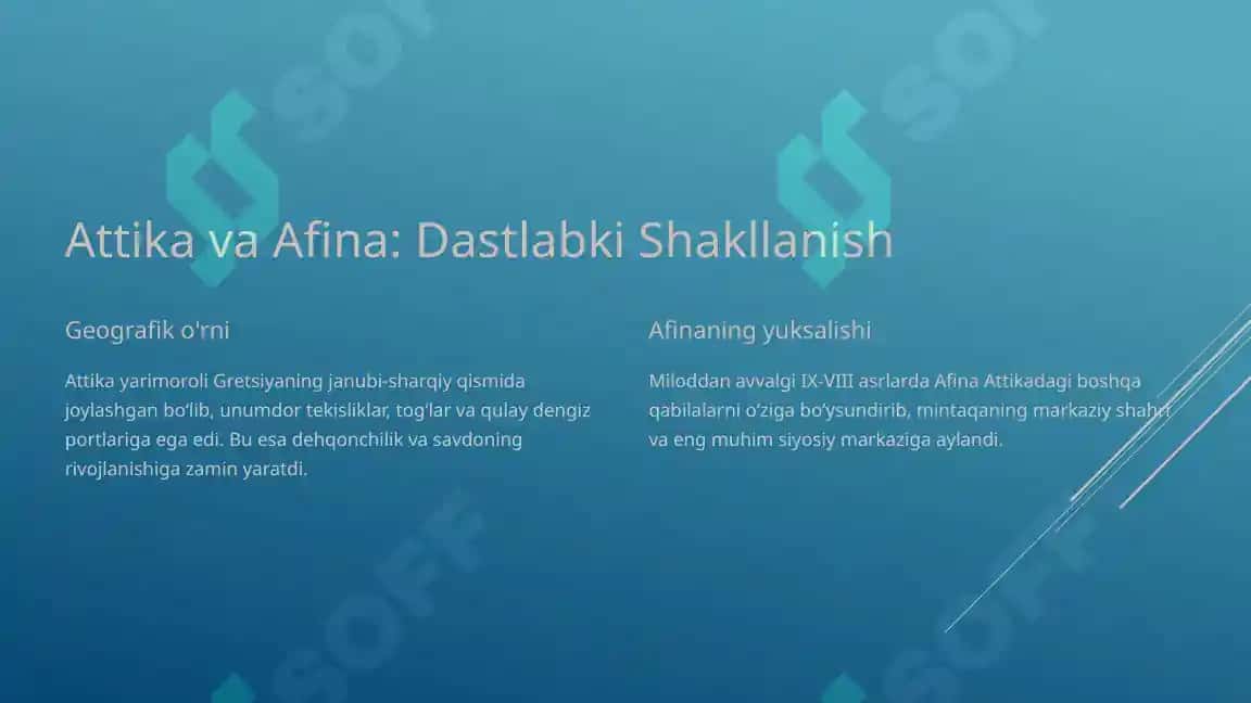 Qadimgi Afina: Demokratiyaning Beshigi 2