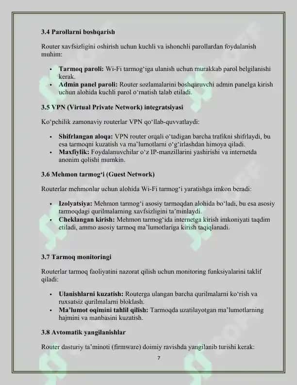 Wi-Fi routerlarning ishlash prinsipi, uni sozlash, FTTx va GPON modemlarining farqlari 7