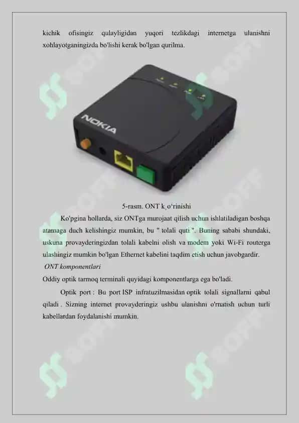 FTTH texnalogiyasi orqali glabal internet tarmog‘iga ulash 8