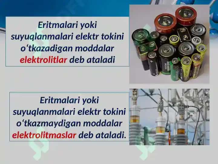 Elektrolitik dissotsialanish nazariyasi” bo’yicha  kompyuter darsini yaratish 7