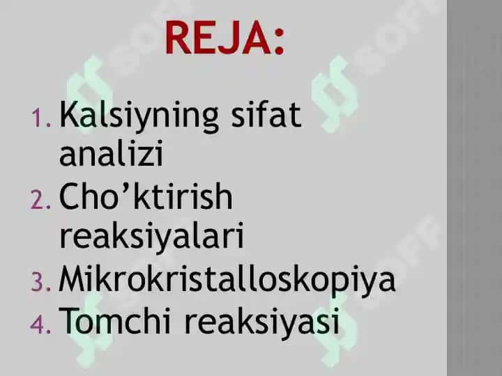 Kalsiy hamda uning birikmalarining kimyoviy va fizik- kimyoviy analizi 2