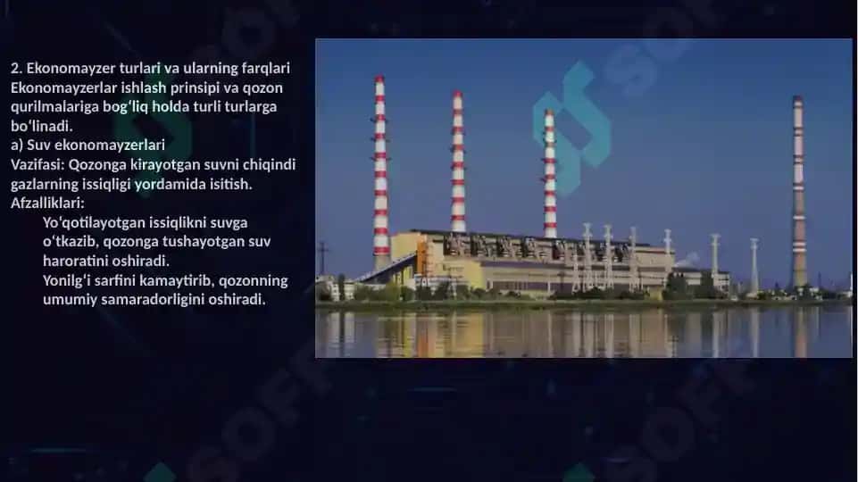 Ekonomayzer turlari va ishlash prinsipini tahlil qilish 3