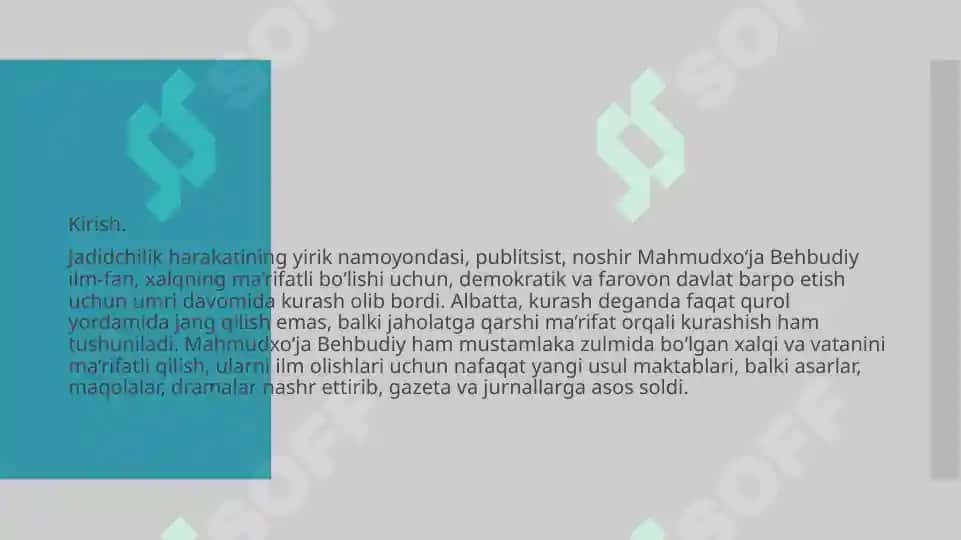 Mahmudxo'ja Behbudiyning publitsistik asarlari tahlili 3