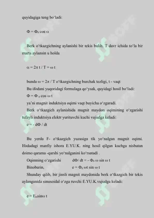 Uch fazali o‘zgaruvchan tok zanjirlari 3
