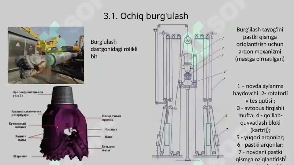 Kon mashina va uskunalarining parametrlari 4