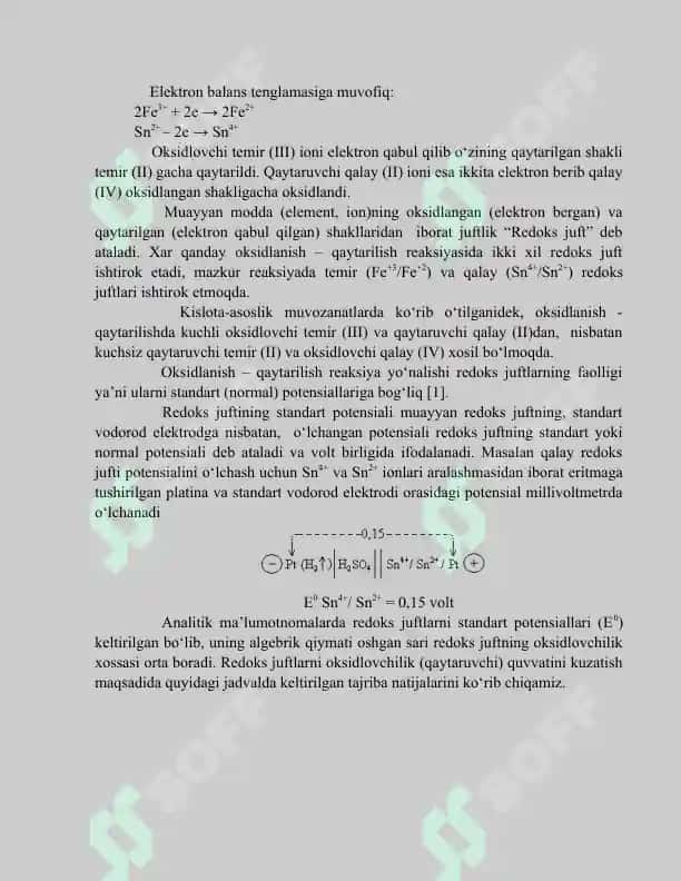 Oksidlanish – qaytarilish metodida qo`llaniladigan indikatorlar va indikatorlar xatoliklarining hisoblash 4