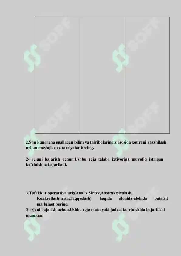 Umumiy psixologiya 4. 2-mustaqil topshiriq 2