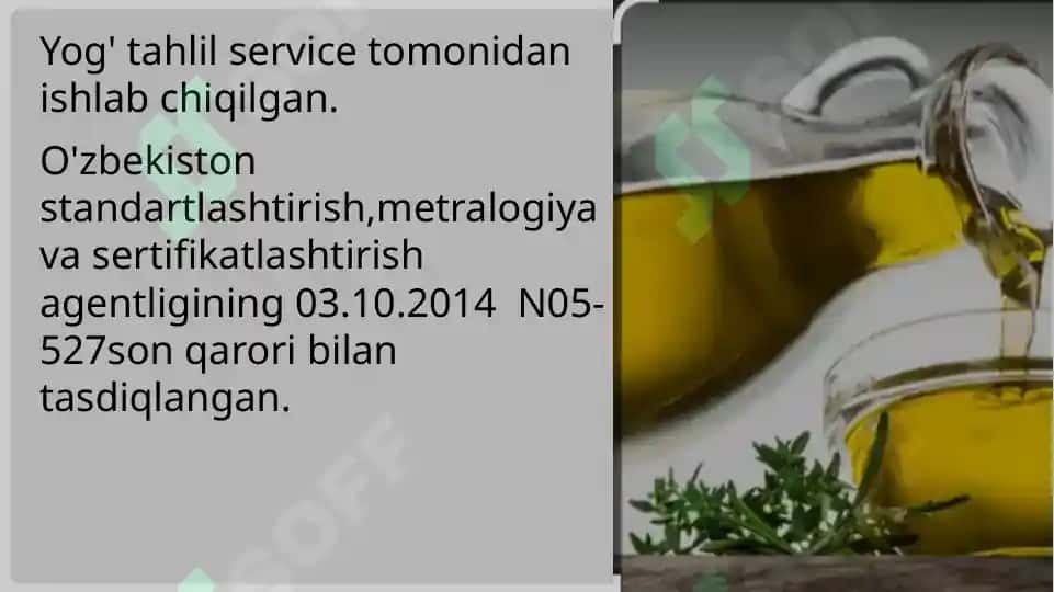 O'simlik moyi tarkibidagi namlikni aniqlash 2
