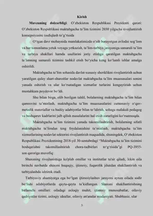 Oilada va maktabgacha ta’lim tashkilotlarida huquqiy tarbiya tashkil etish 2