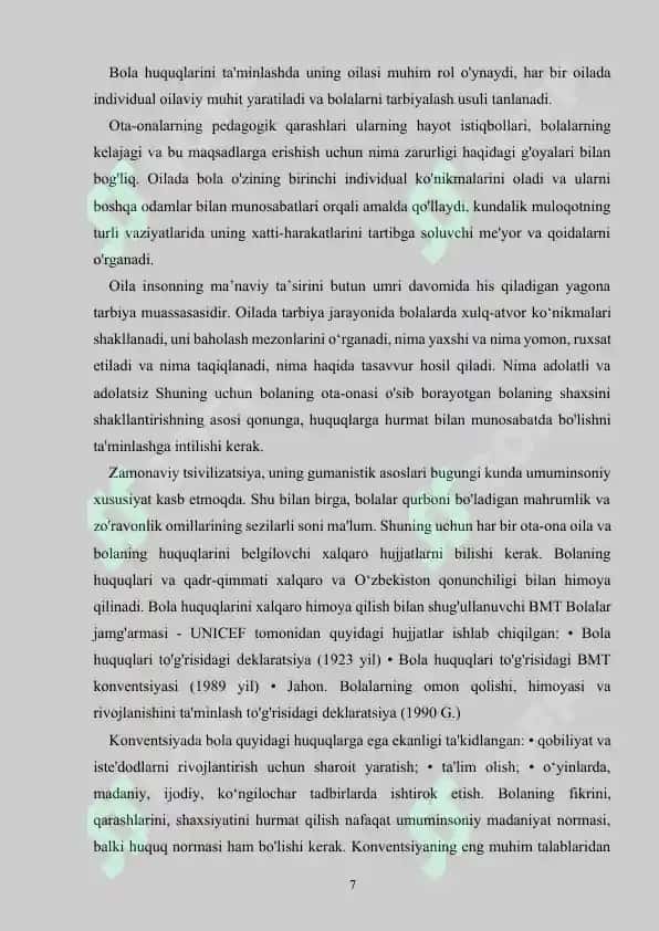 Oilada va maktabgacha ta’lim tashkilotlarida huquqiy tarbiya tashkil etish 6
