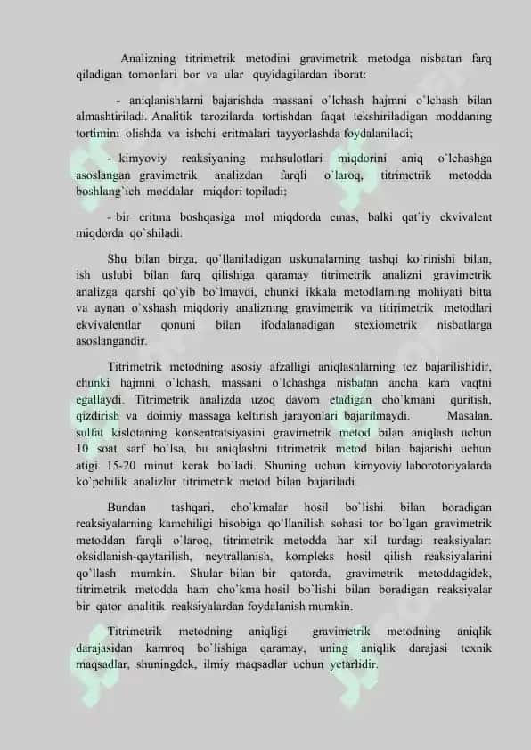 Geksatsionometrik va merkurometrik, argentometrik titrlash. 3