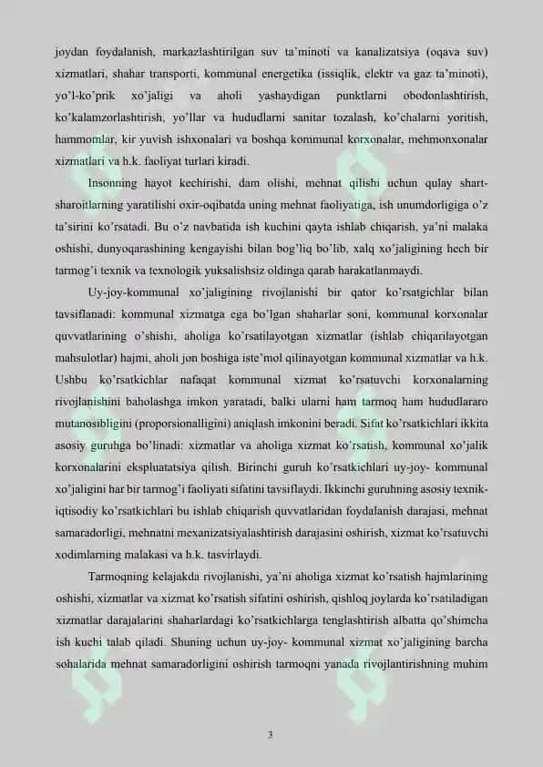 Uy-joy kommunal xo‘jaligi va servis asoslari 3