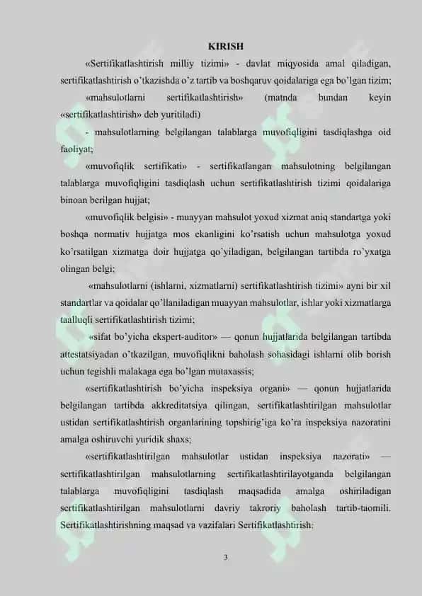 ISO 9000 seriyali standartlarga muvofiq sifat jihatlarini ishlab chiqish 2