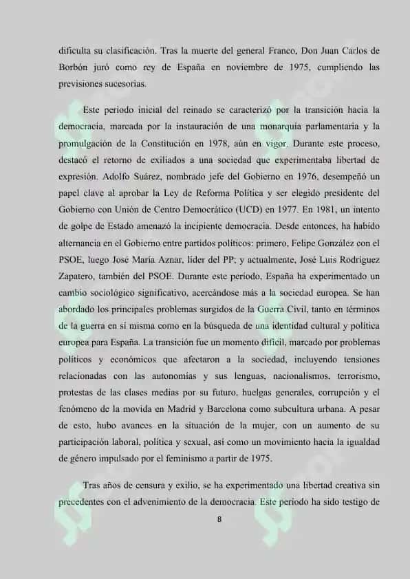 LA NOVELA ESPAÑOLA DE 1975 A FINALES DEL SIGLO XX. TENDENCIAS, AUTORES Y OBRAS PRINCIPALES 8
