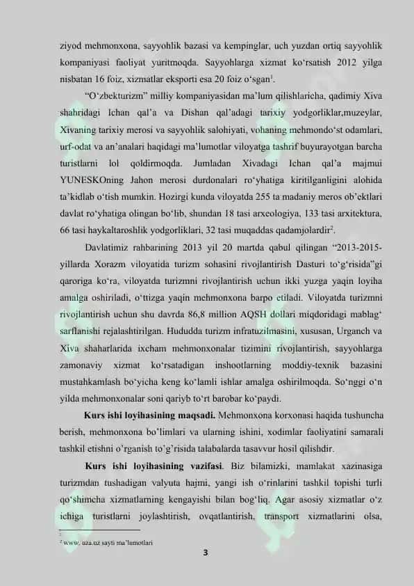 MEHMONXONALARDA XIZMAT KO’RSATISH TURLARI VA RIVOJLANISHI 3