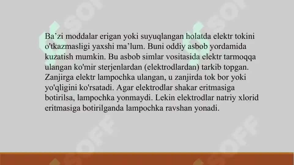 16. Noelektrolit YuMB eritmasining osmotik bosimi.   Taqdimot 10 bet. 3