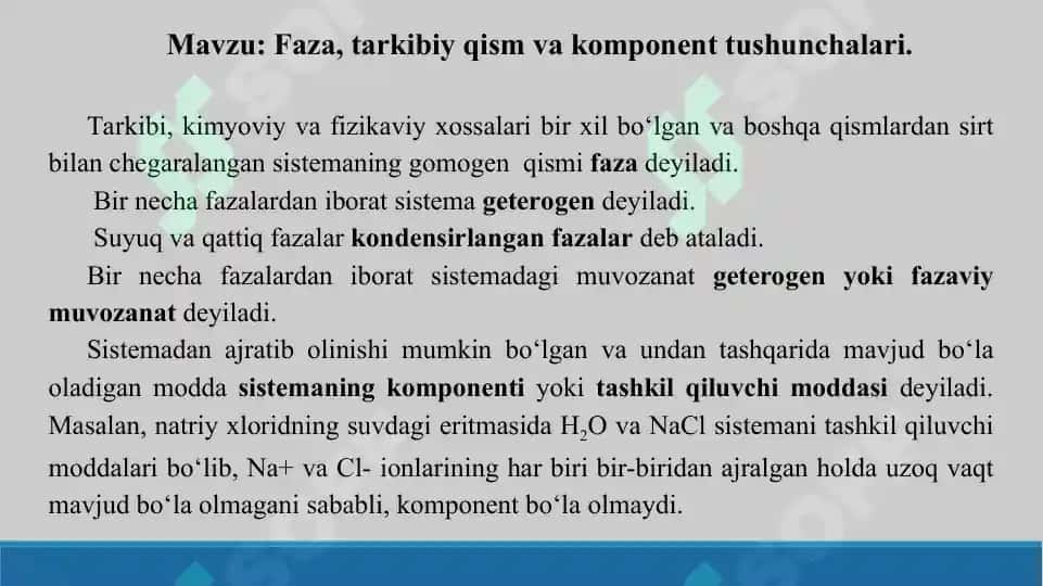 3.1. Faza, tarkibiy qism va komponent tushunchalari. Taqdimot, 11 bet 2