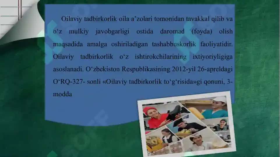 Oilaviy tadbirkorlik 3