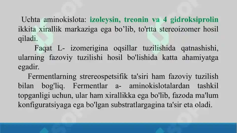 Aminokislotalar, kislota amidlari. Glikokol va mochevinaning xossalari. Taqdimot 34 bet 7