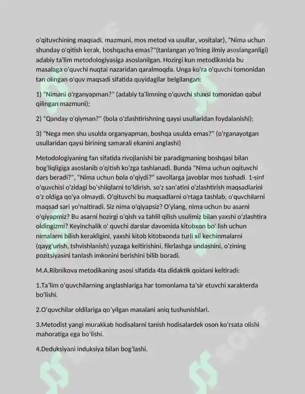 Òqish darslarida "Oltin kuz" mavzusini òrganish 7