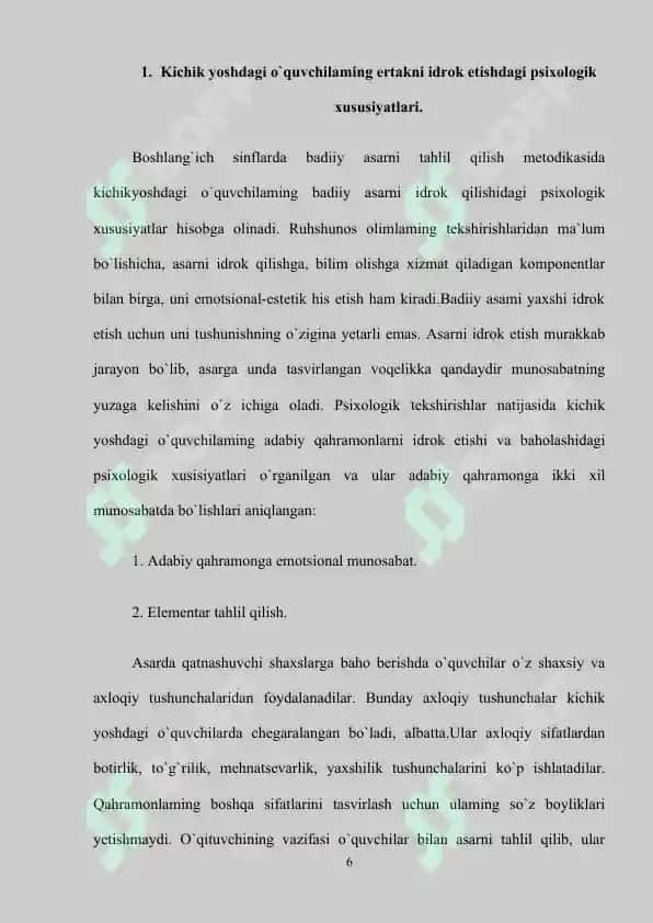 O`qish darslarida ertak o`tish uslubiyoti 6