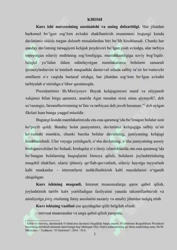 Internat muassasalarga qaror qabul qilish va joylashtirish tartibi 2