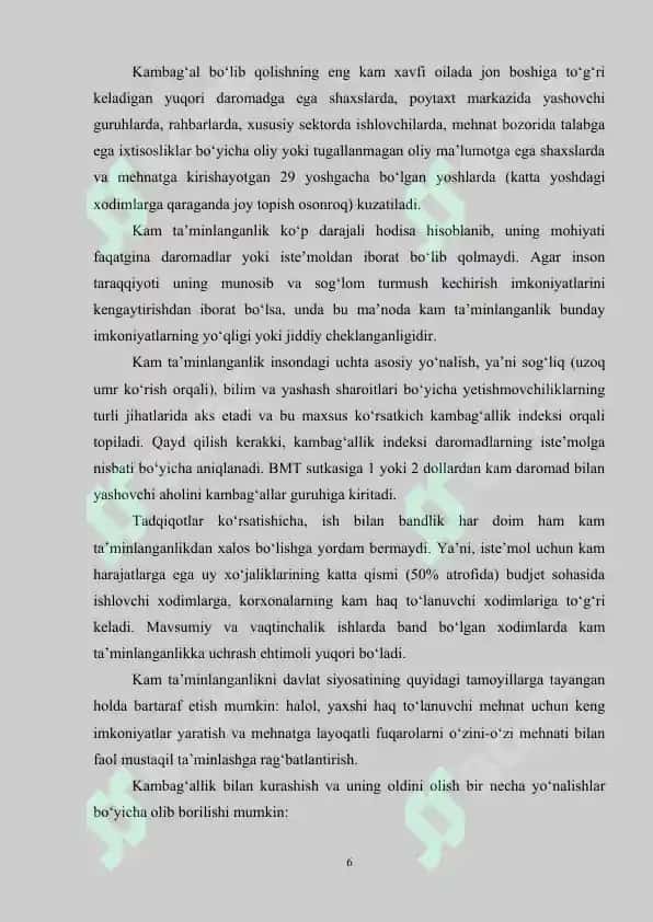 Kam ta’minlangan oila bolalarini institutsional muassasalarga joylashtirish tartibi 6
