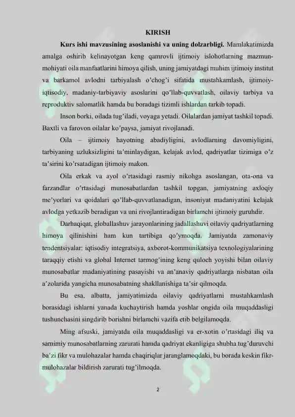 Oilalar bilan ishlash, bolalarni oilada saqlab qolish usullari 2